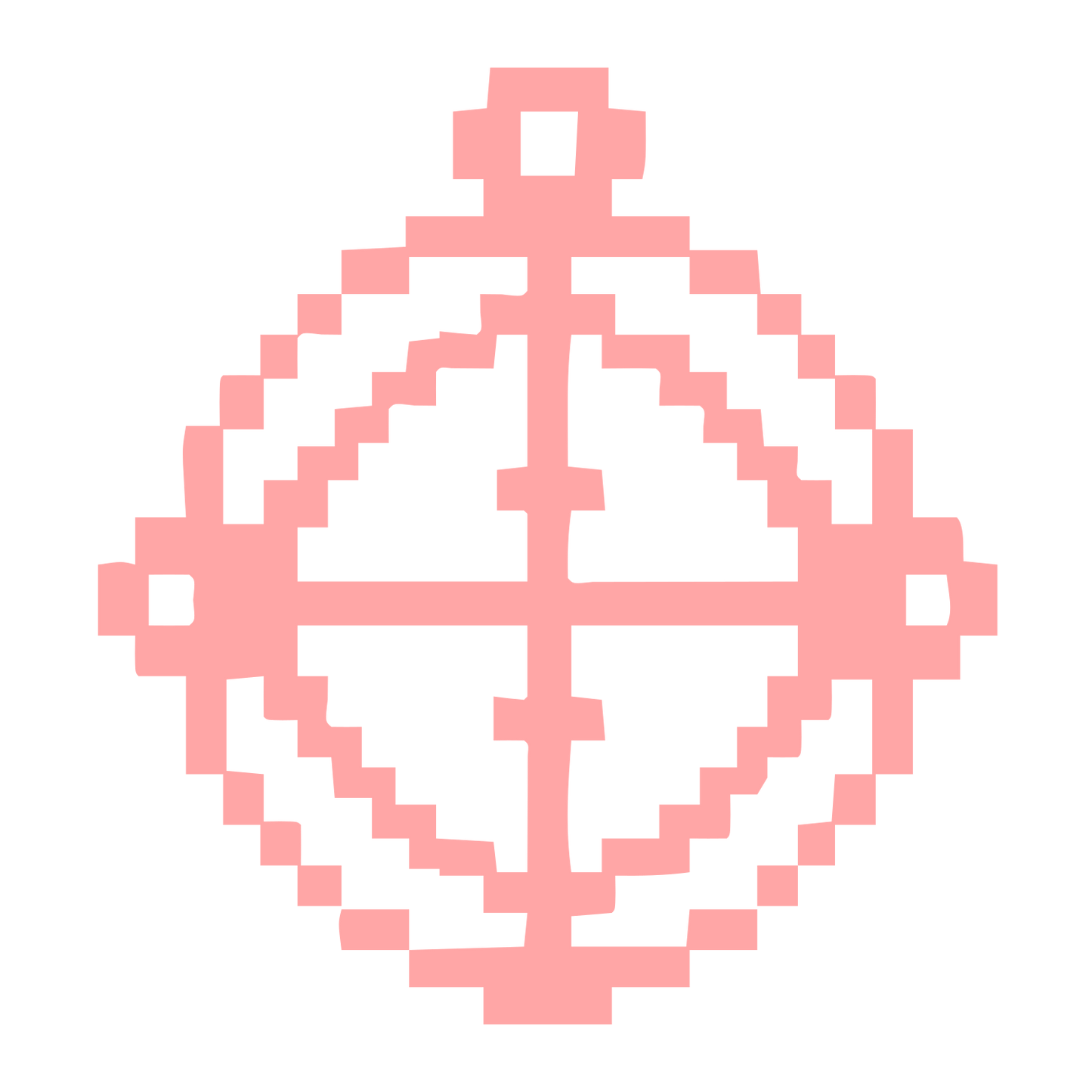 Pixel Astrolabe Globe Logo #ffa6a6