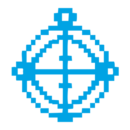 Pixel Astrolabe Globe Logo #00a3e4