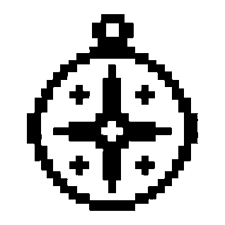 Pixel Astrolabe Ornament Logo