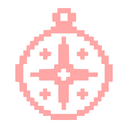 Pixel Astrolabe Ornament Logo #ffa6a6