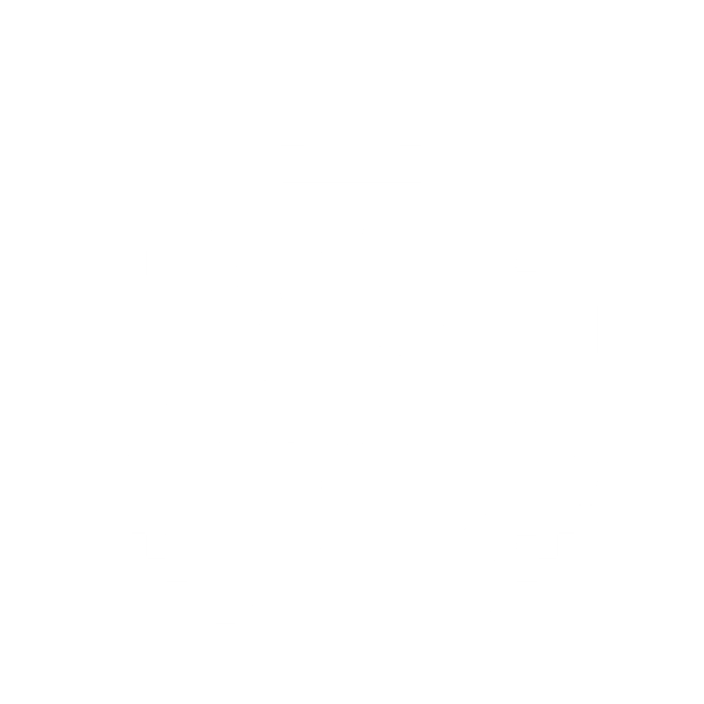 Pixel Astrolabe Ornament Logo #ffffff