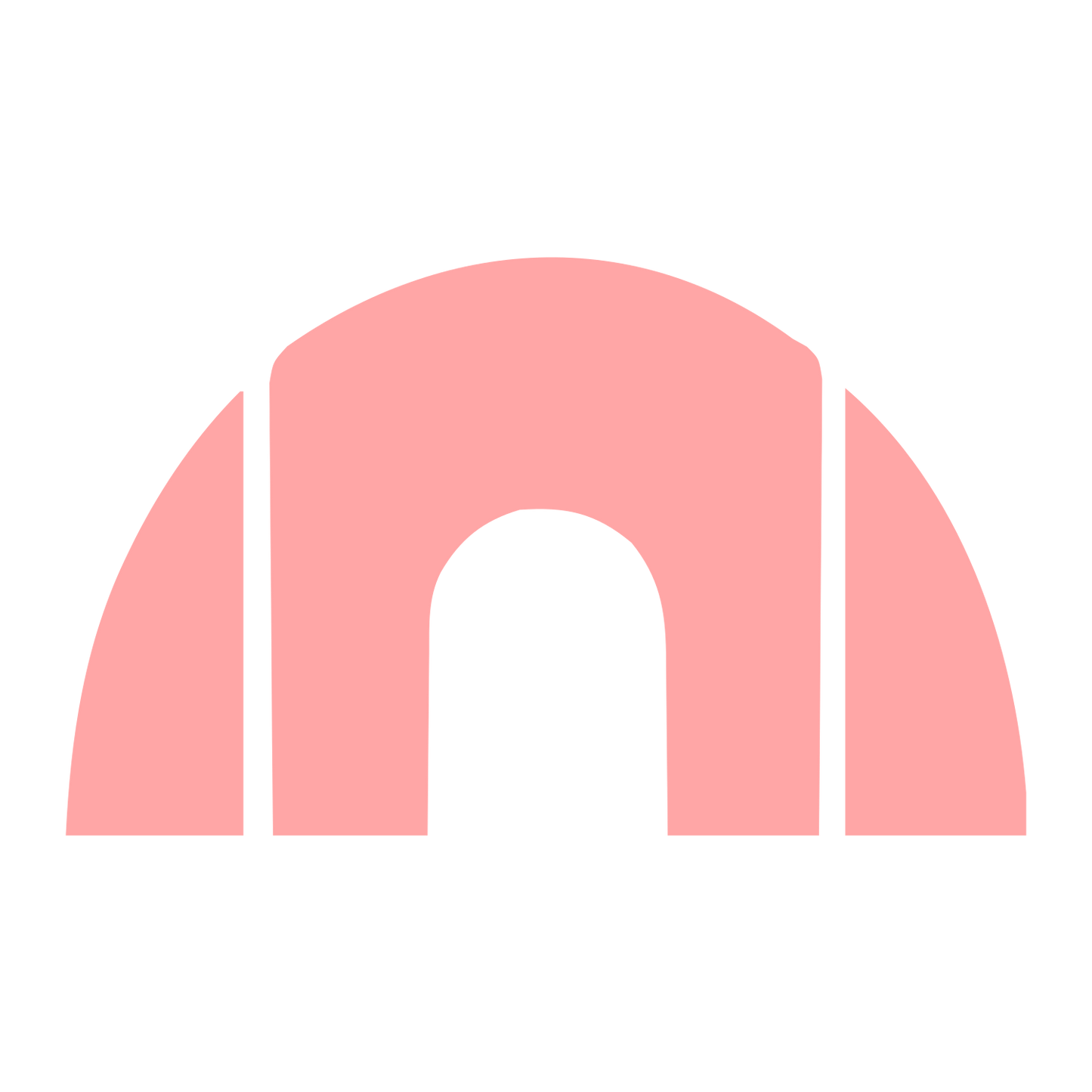 Arch Tunnel Tent Logo #ffa6a6