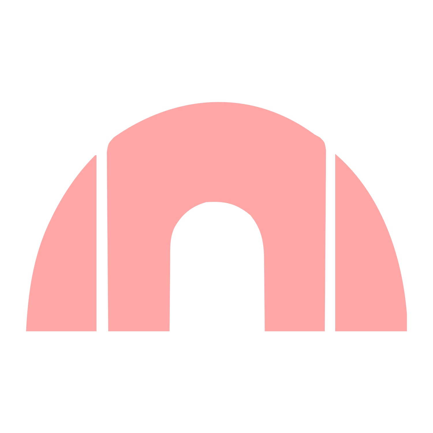 Arch Tunnel Tent Logo #ffa6a6