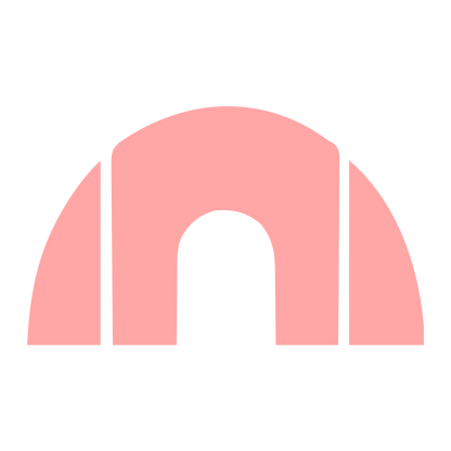 Arch Tunnel Tent Logo #ffa6a6