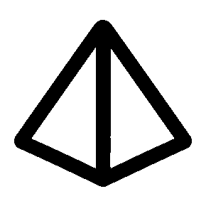 Monoline Pyramid Outline Logo