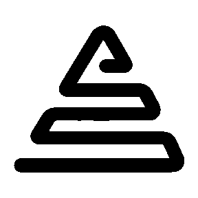 Monoline Pyramid Layers Logo