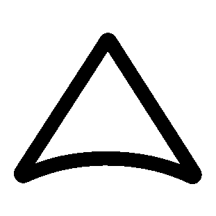 Monoline Triangle Pyramid Logo
