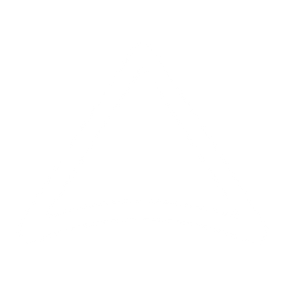 Monoline Triangle Pyramid Logo #ffffff