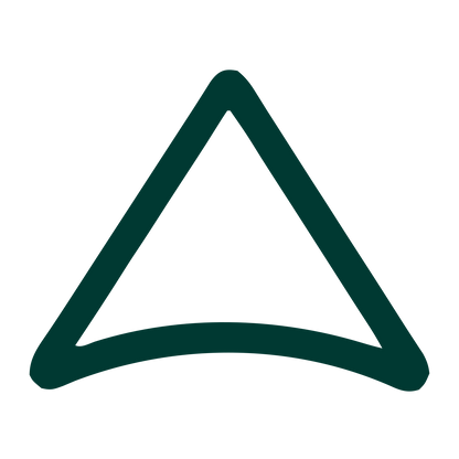 Monoline Triangle Pyramid Logo #003932