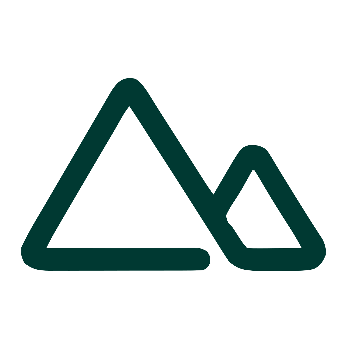 Twin Mountains Monoline Logo #003932