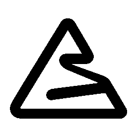 Monoline Triangle Path Logo