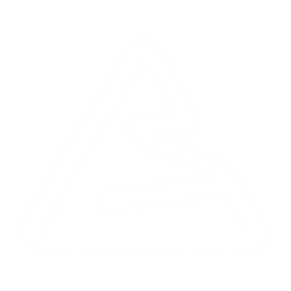 Monoline Triangle Path Logo #ffffff