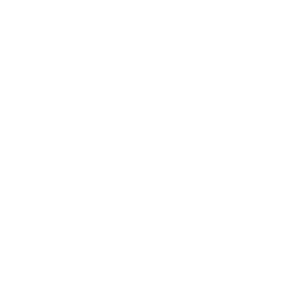 Monoline Step Pyramid Logo #ffffff