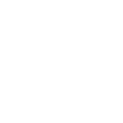 Monoline Step Pyramid Logo #ffffff