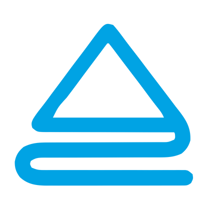 Monoline Pyramid Stack Logo #00a3e4