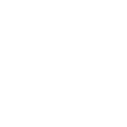 Monoline Pyramid Stack Logo #ffffff