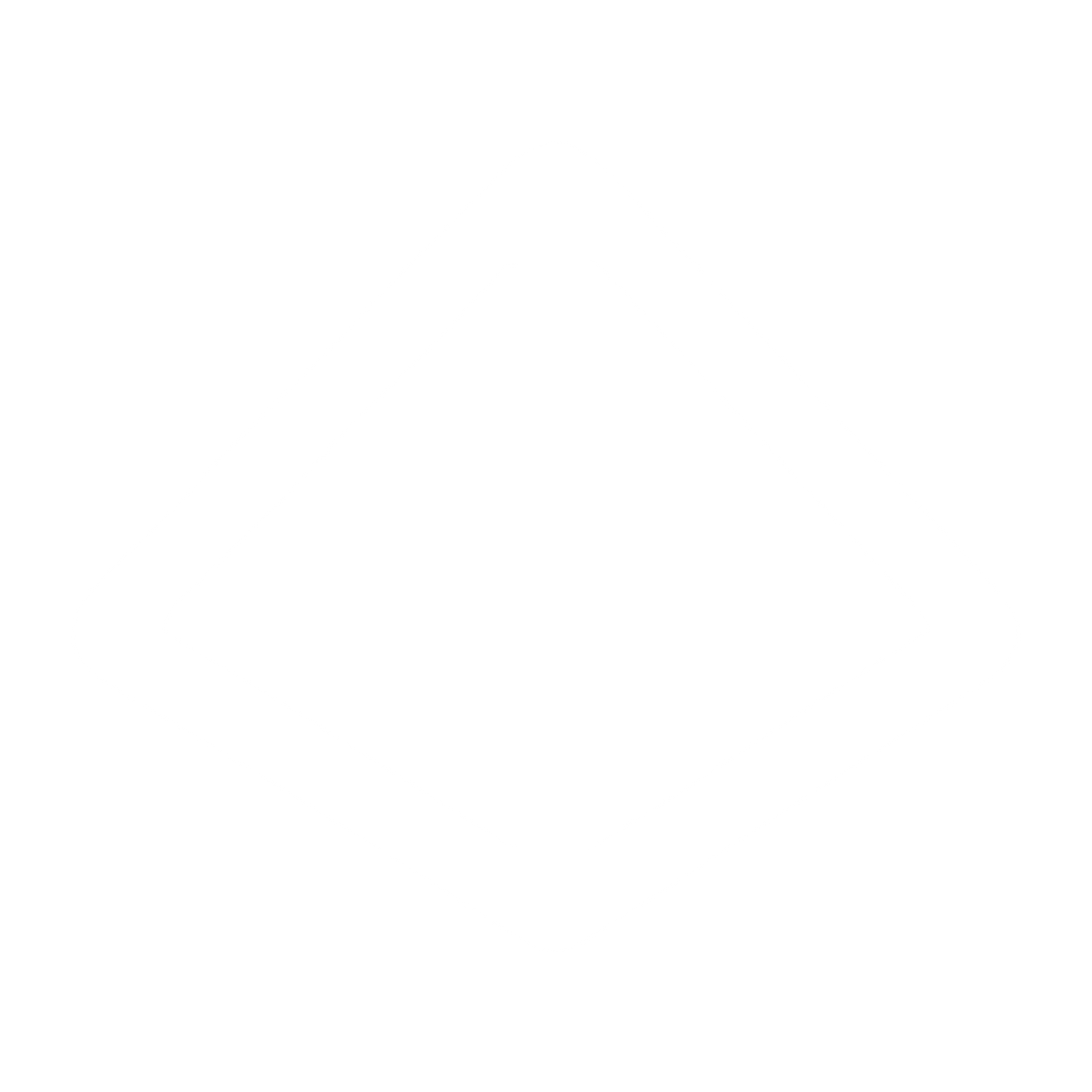 Monoline Pyramid Logo #ffffff