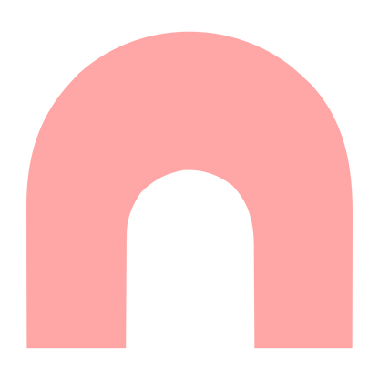 Arch Negative Space Logo #ffa6a6