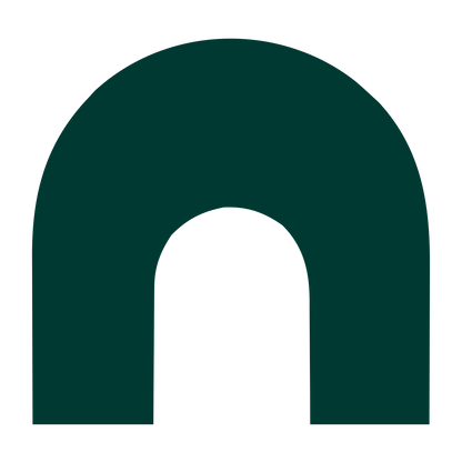 Arch Negative Space Logo #003932