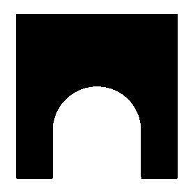Arch Negative Space Logo