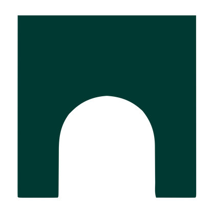 Arch Negative Space Logo #003932