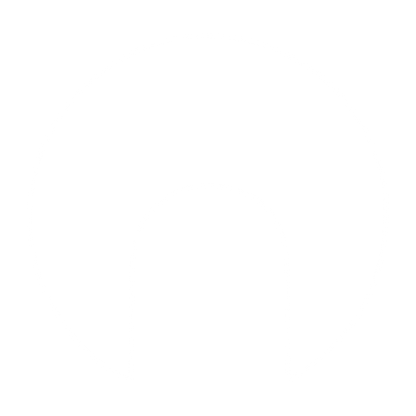 Arch Negative Space Circle Logo #ffffff