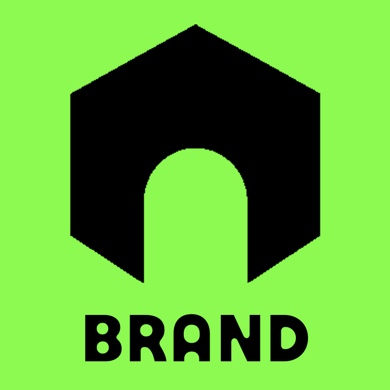 Hexagon Arch Negative Space Logo preview