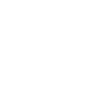 Hexagon Arch Negative Space Logo #ffffff