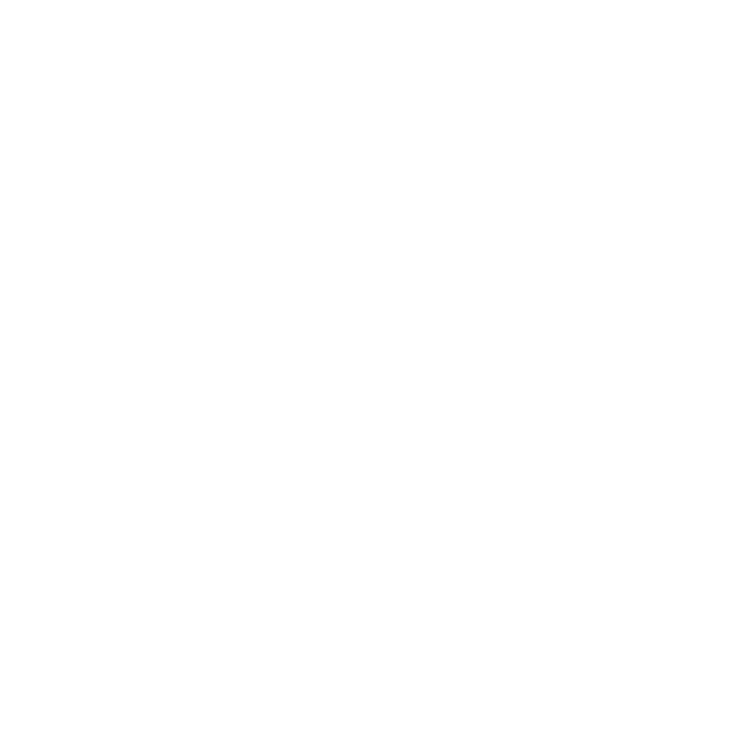 Arch Negative Space Circle Logo #ffffff