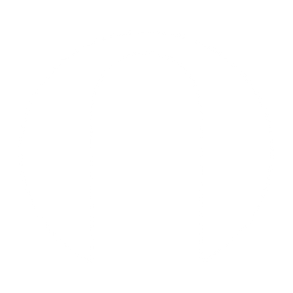 Arch Negative Space Circle Logo #ffffff
