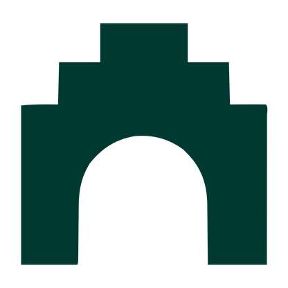 Arch Gateway Negative Space Logo #003932