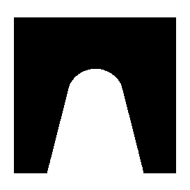 Negative Space Arch Logo