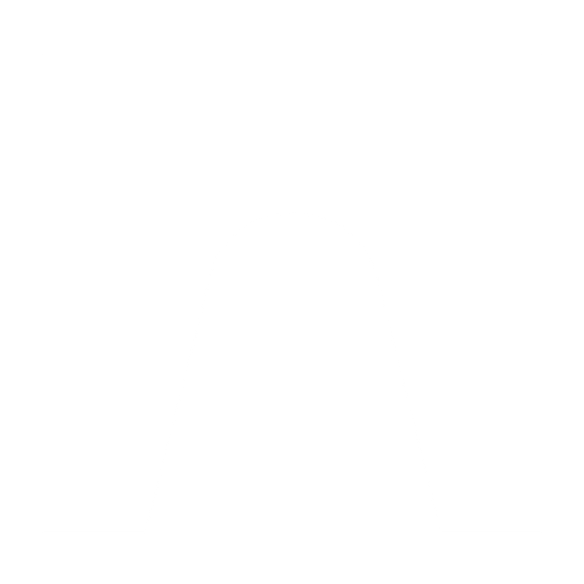 Negative Space Arch Logo #ffffff