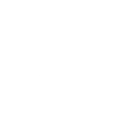 Negative Space Arch Logo #ffffff