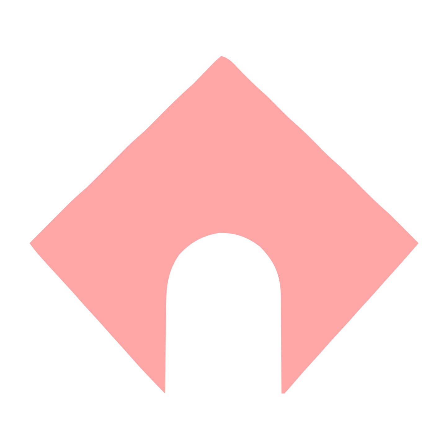 Arch House Diamond Logo #ffa6a6