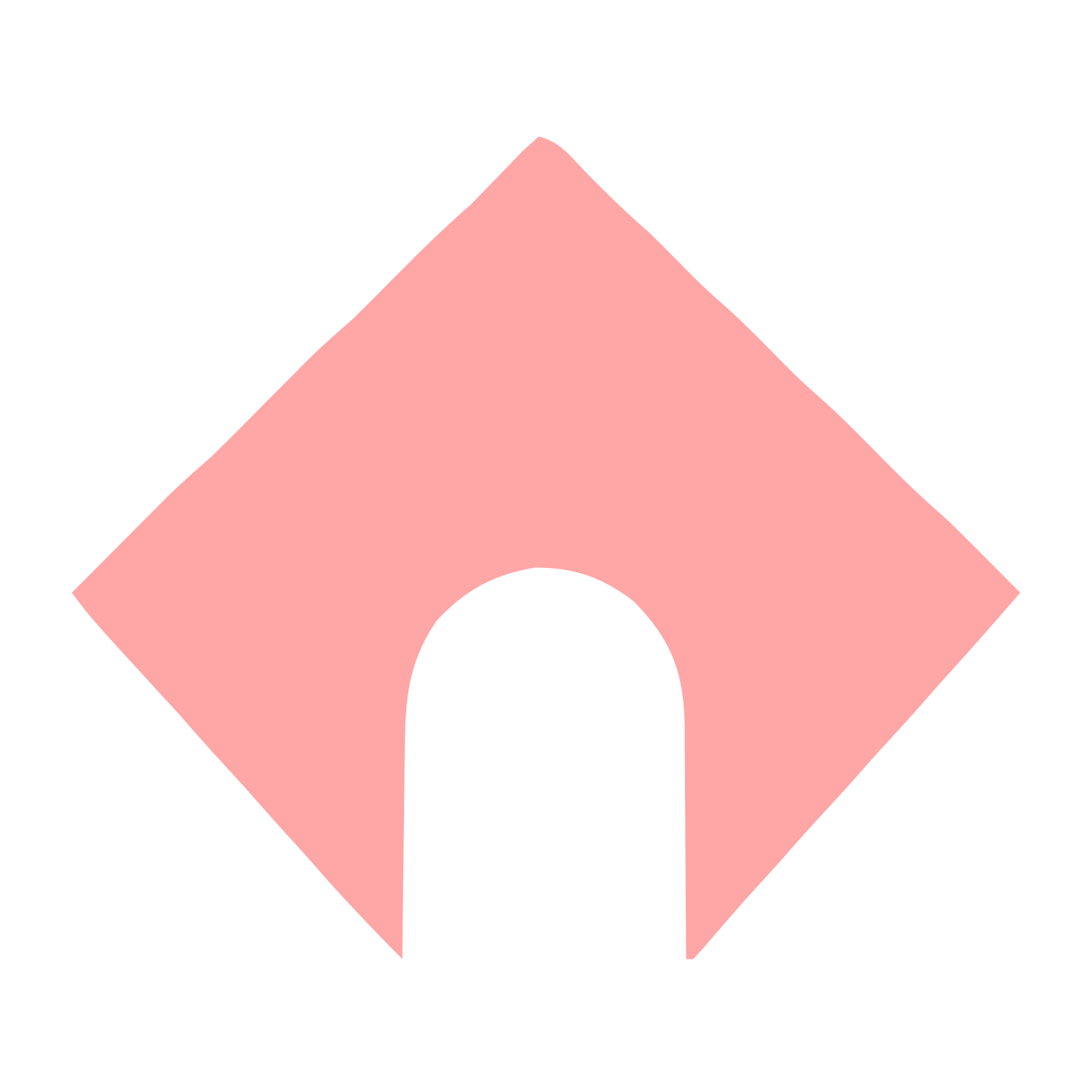 Arch House Diamond Logo #ffa6a6