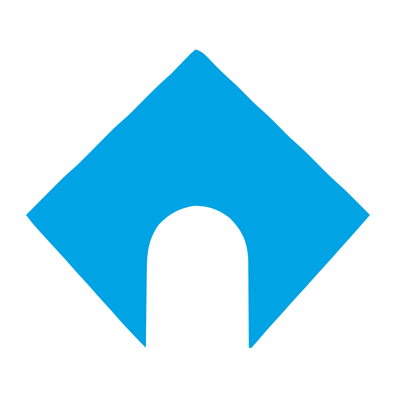 Arch House Diamond Logo #00a3e4