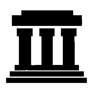 Greek Temple Columns Logo