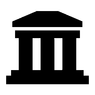 Classical Temple Columns Logo