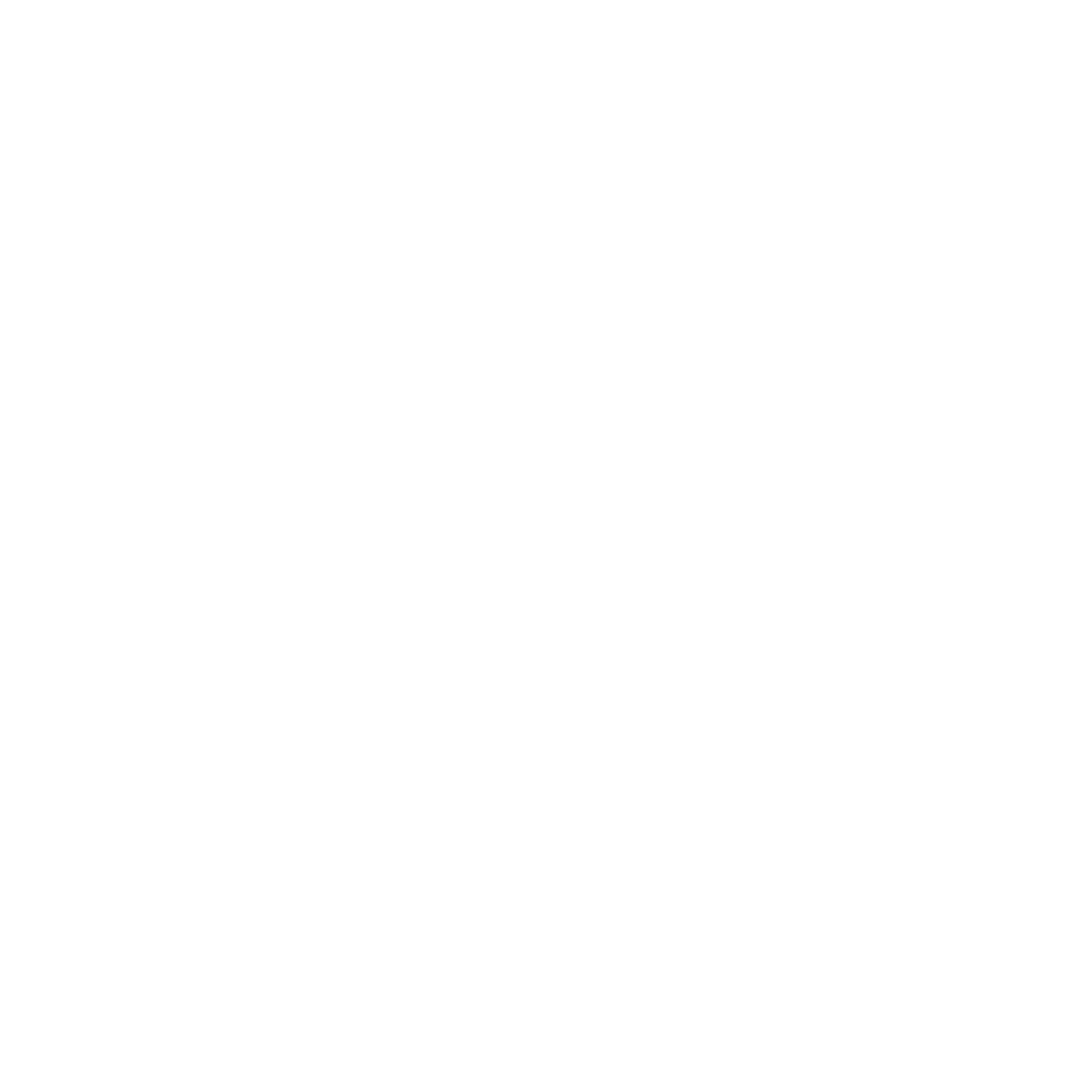 Hand-Drawn Cabin Logo #ffffff