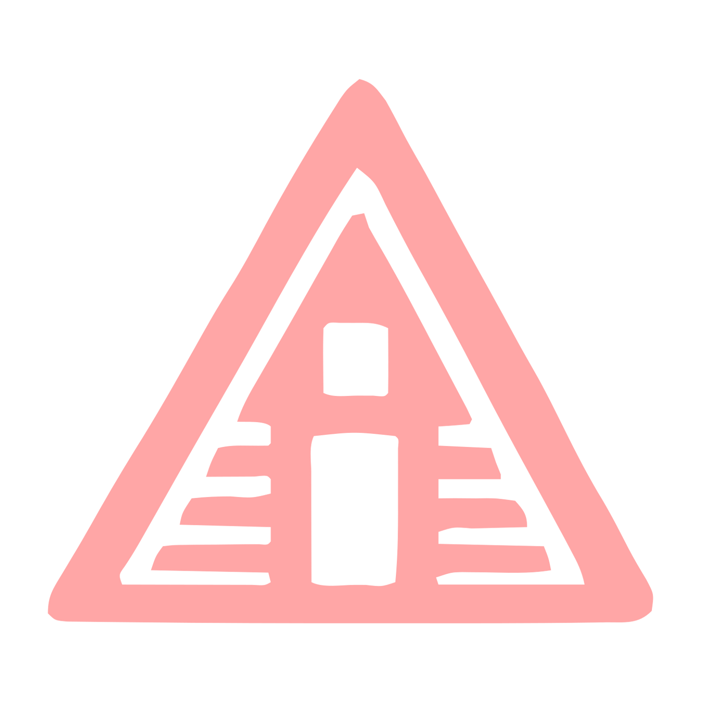 A-Frame Cabin Logo #ffa6a6