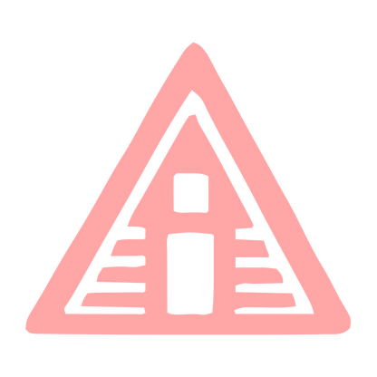 A-Frame Cabin Logo #ffa6a6