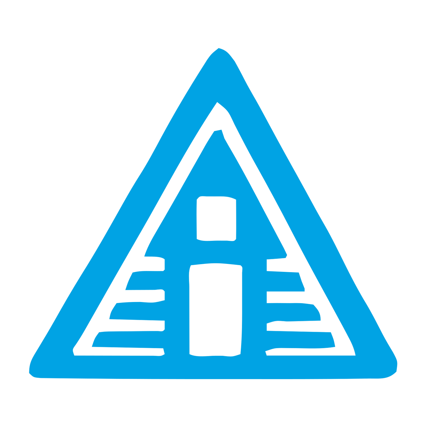 A-Frame Cabin Logo #00a3e4