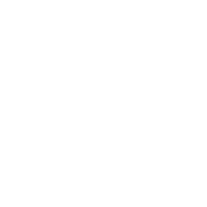 A-Frame Cabin Logo #ffffff