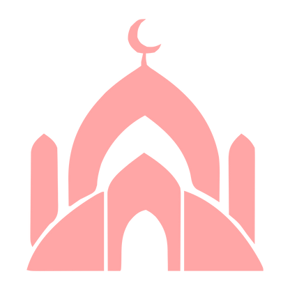 Layered Mosque Dome Logo #ffa6a6