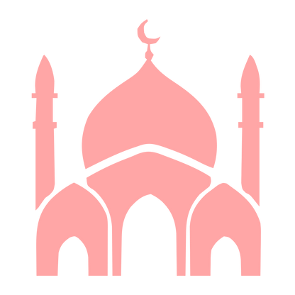 Mosque Dome Silhouette Logo #ffa6a6
