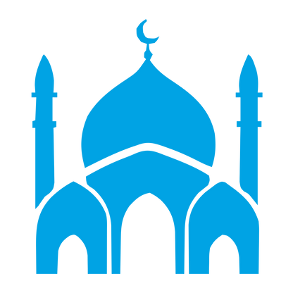 Mosque Dome Silhouette Logo #00a3e4