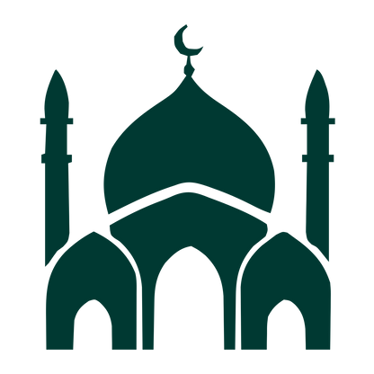 Mosque Dome Silhouette Logo #003932