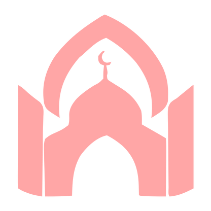 Layered Mosque Arch Logo #ffa6a6