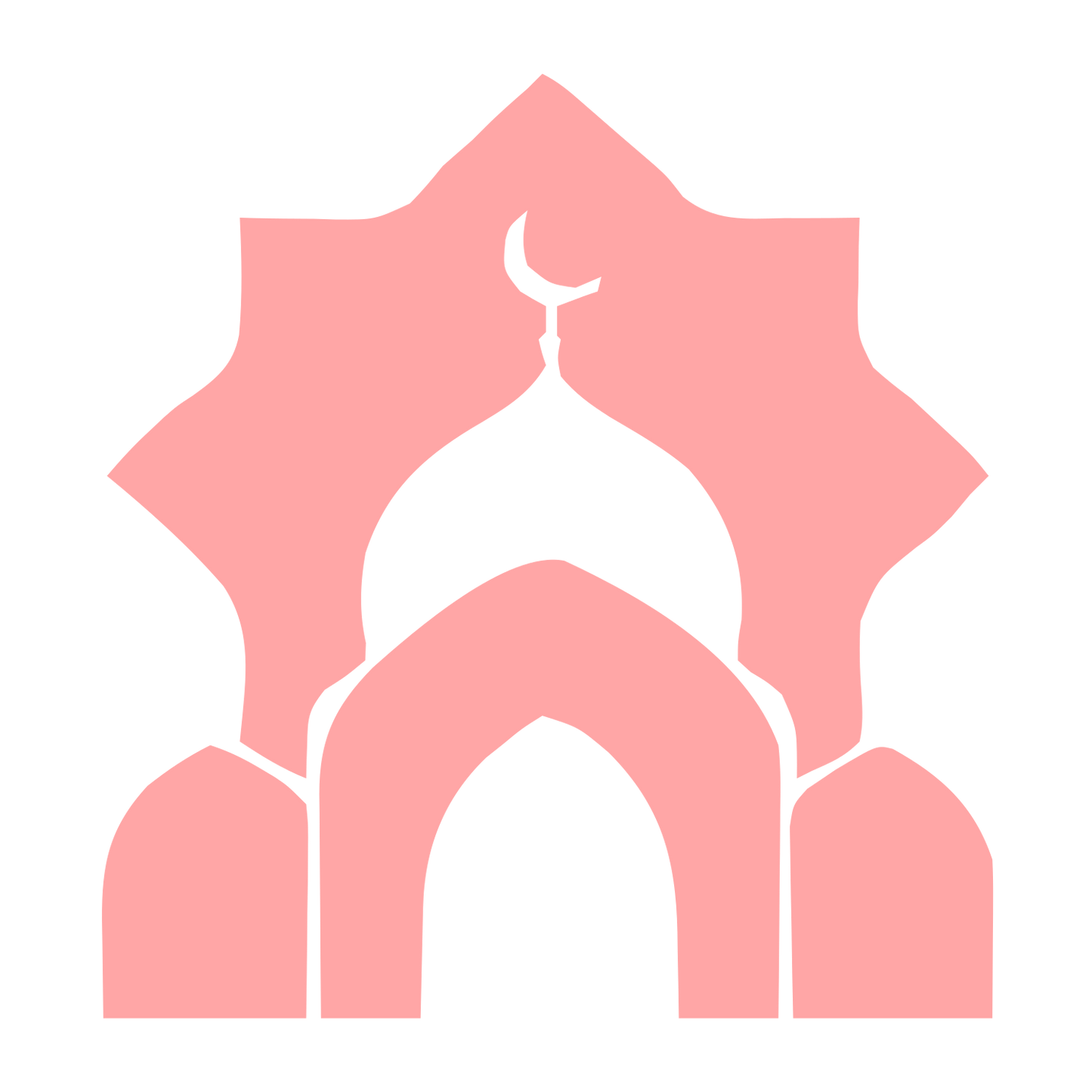 Mosque Dome Arch Logo #ffa6a6